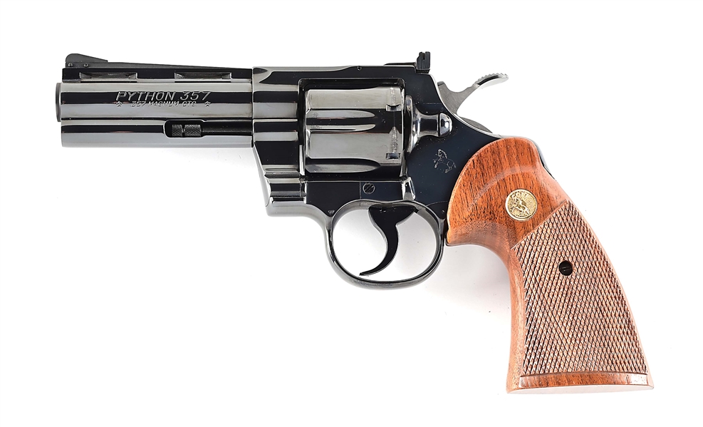 (M) COLT PYTHON .357 MAGNUM DOUBLE ACTION REVOLVER WITH FACTORY BOX.