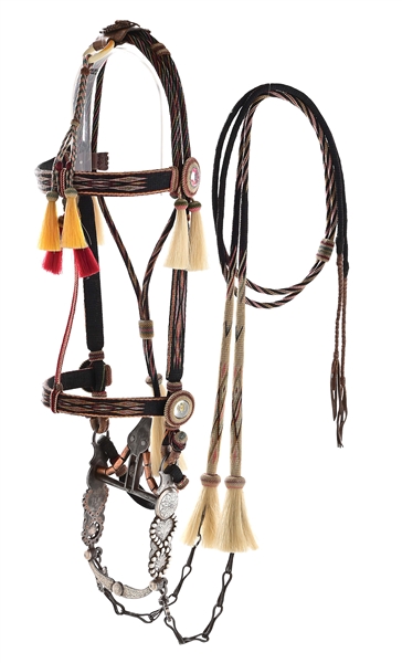 MONTANA PRISON HITCHED HORSEHAIR BRIDLE 