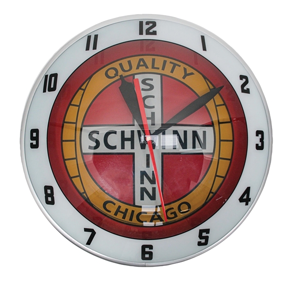 SCHWINN BICYCLES DOUBLE BUBBLE CLOCK