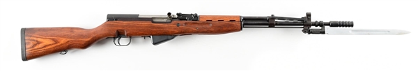 (M) ZASTAVA M59/66 SKS SEMI AUTOMATIC RIFLE.