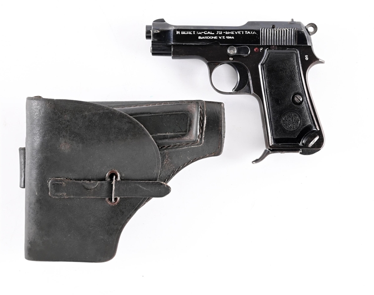 (C) NAZI BERETTA, M1935 SEMI ATUO PISTOL DATED 1944 WITH HOLSTER