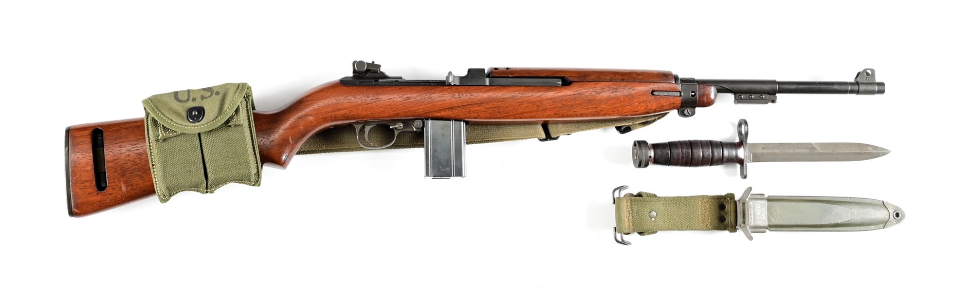 (C) INLAND M1 CARBINE WITH BAYONET.