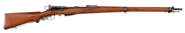 (C) SWISS MODEL 1896/11 SCHMIDT-RUBIN STRAIGHT PULL RIFLE.