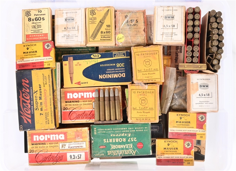 LARGE LOT OF COLLECTABLE AMMUNITION 