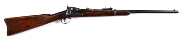 (A) US SPRINGFIELD MODEL 1879 TRAPDOOR CARBINE.