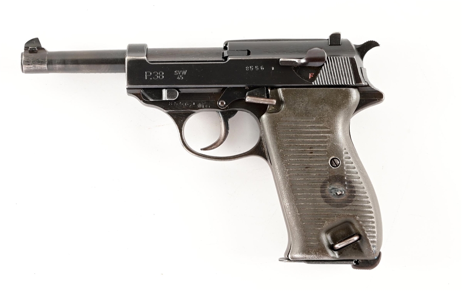 (C) AUSTRIAN BUNDESHEER MARKED FRENCH "SVW / 45" GRAY GHOST P.38 SEMI AUTOMATIC PISTOL.