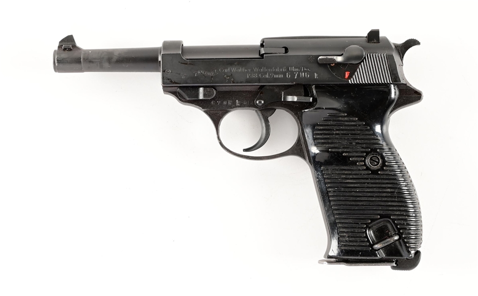 (C) BUNDESHEER MARKED POST WAR WALTHER P.38 SEMI AUTOMATIC PISTOL.