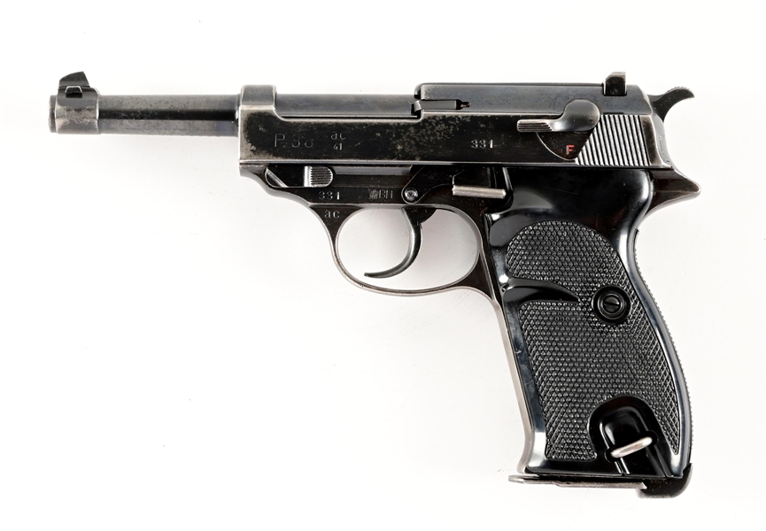 (C) BUNDESHEER MARKED WALTHER "AC / 41" CODE P.38 SEMI AUTOMATIC PISTOL.