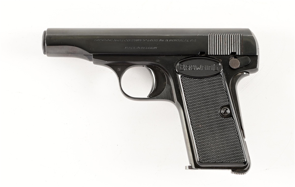 (C) BELGIUM BROWNING MODEL 1955 SEMI AUTOMATIC PISTOL.