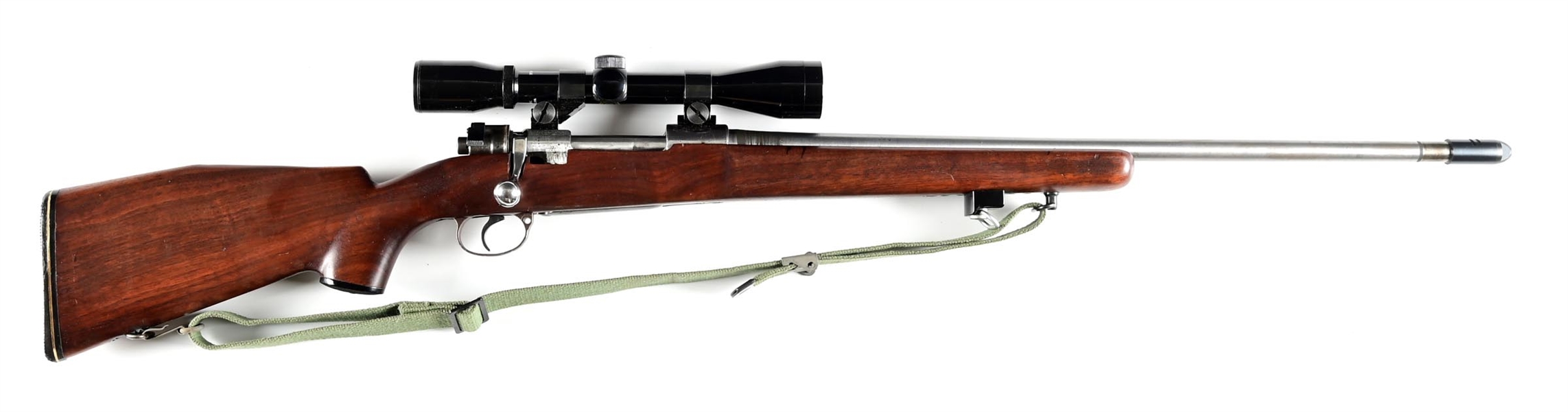 (M) CUSTOM MAUSER BOLT ACTION RIFLE.