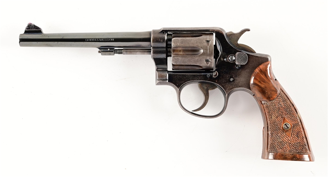 (C) SMITH & WESSON .38 M&P MODEL 1902 1ST CHANGE DOUBLE ACTION REVOLVER.