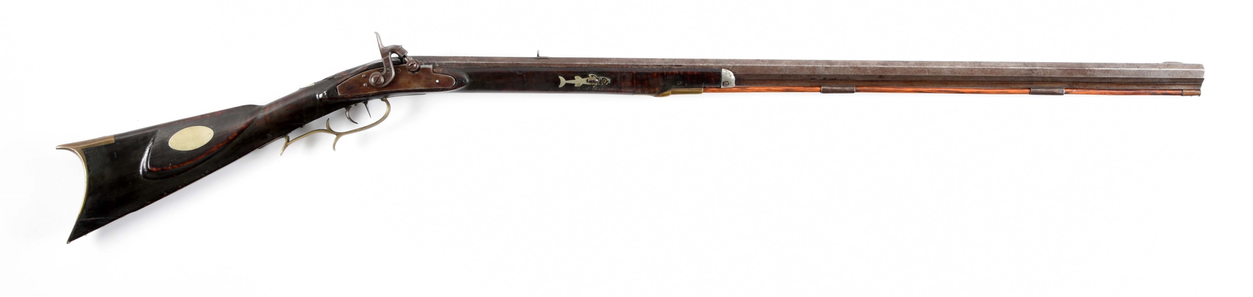 (A HALFSTOCK KENTUCKY RIFLE.