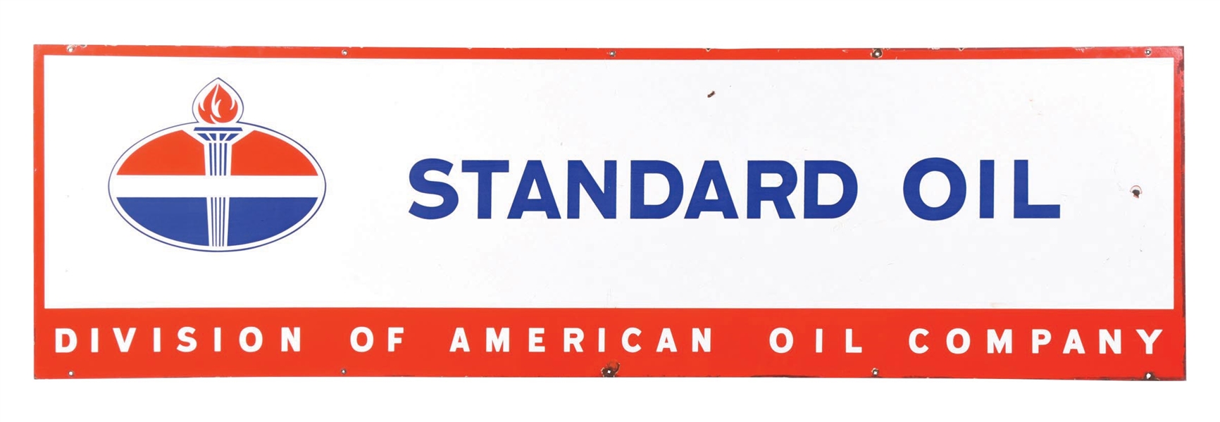 STANDARD OIL PORCELAIN SERVICE STATION SIGN.