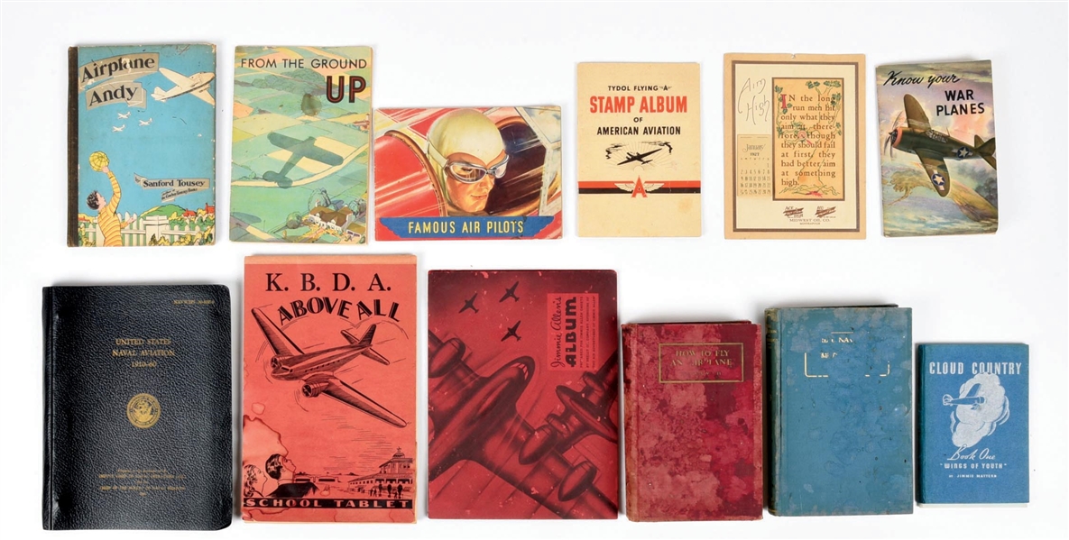 COLLECTION OF 12: AVIATION BOOKS & MAGAZINES. 