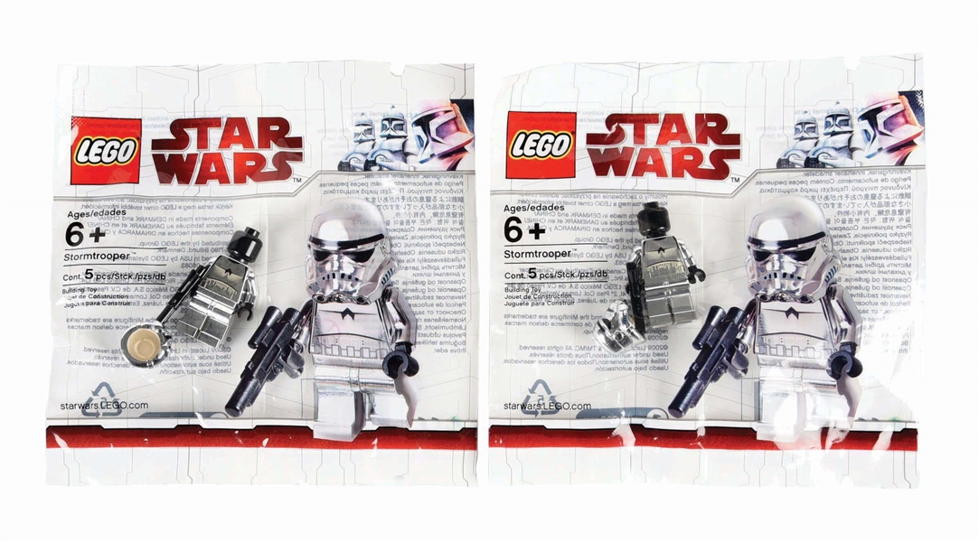 LOT OF 2: SCARCE LEGO STAR WARS LIMITED EDITION CHROME STORMTROOPERS