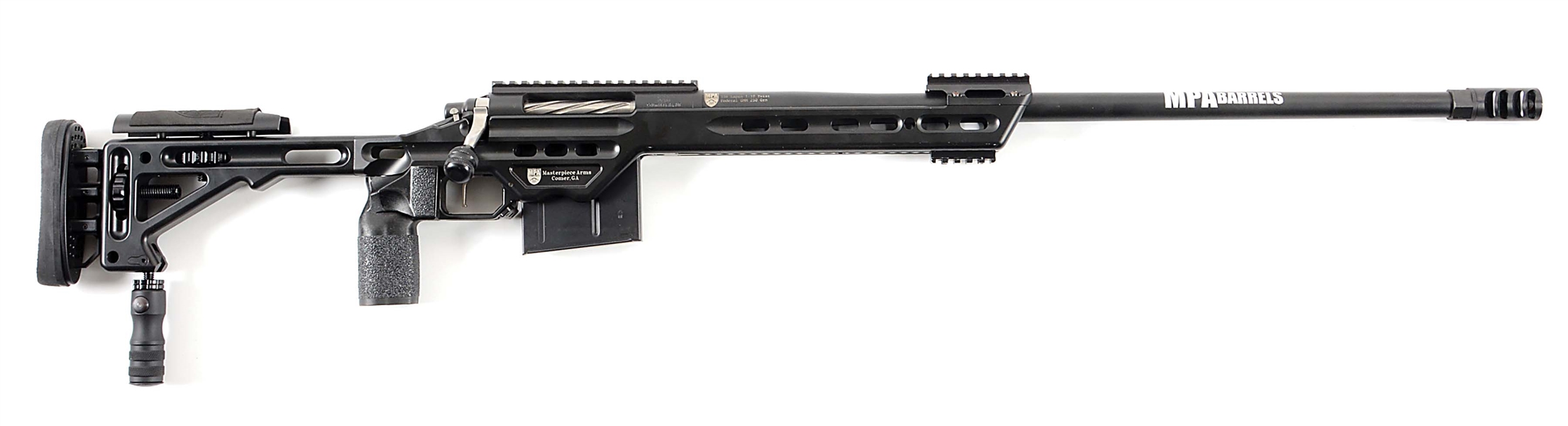 (M) MASTERPIECE ARMS DEFIANCE REBEL BOLT ACTION .338 LAPUA MAGNUM CHASSIS RIFLE.