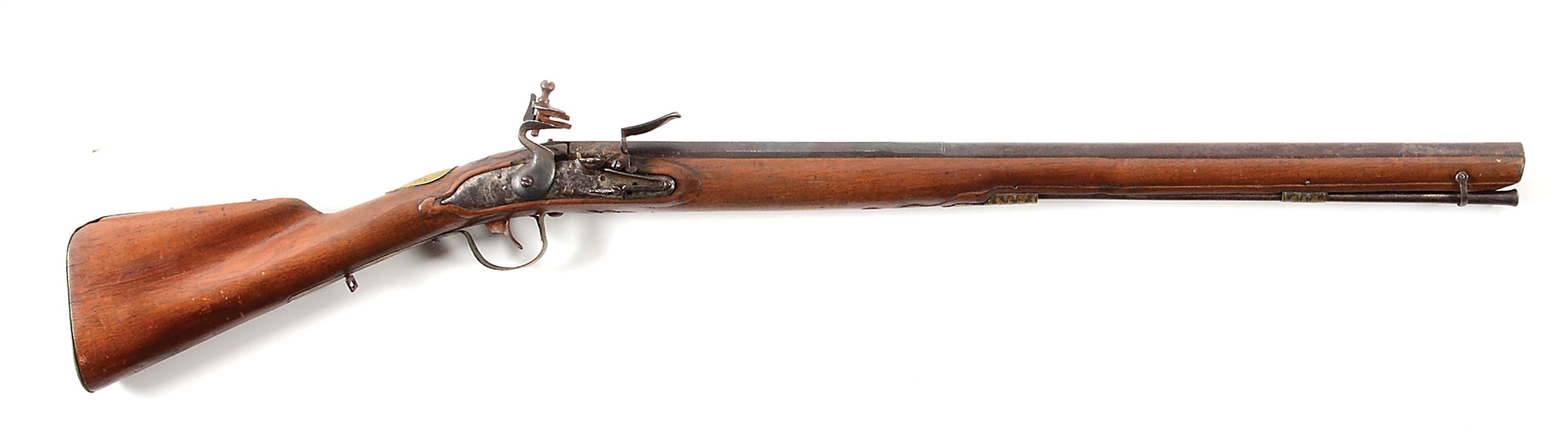 (A) GERMAN FURSTENBERG FLINTLOCK MUSKET DATED 1694.