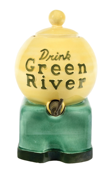 GREEN RIVER CERAMIC SYRUP DISPENSER