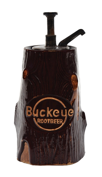 BUCKEYE ROOT BEER STUMP SYRUP DISPENSER