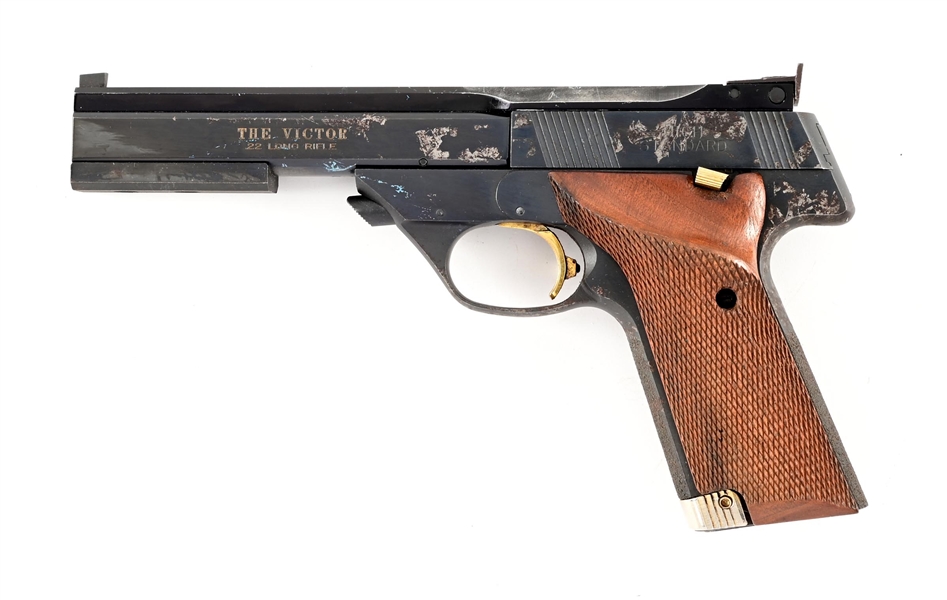 (M) HIGH STANDARD THE VICTOR SEMI AUTOMATIC PISTOL.