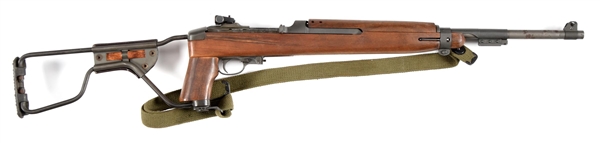 (C) UNDERWOOD M1 CARBINE IN REPRODUCTION PARATROOPER STOCK.