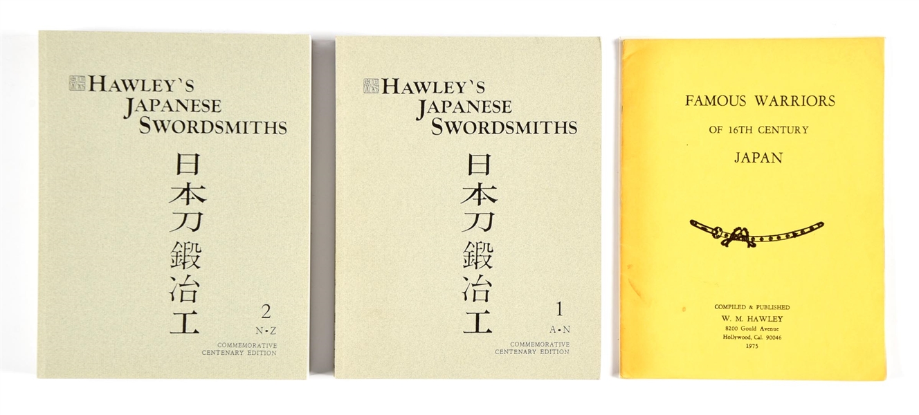 CENTENARY EDITION OF HAWLEYS JAPANESE SWORDSMITHS.