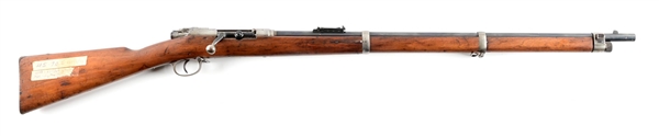 (A) MAUSER MODEL 1871/84 BOLT ACTION RIFLE CONVERSION.