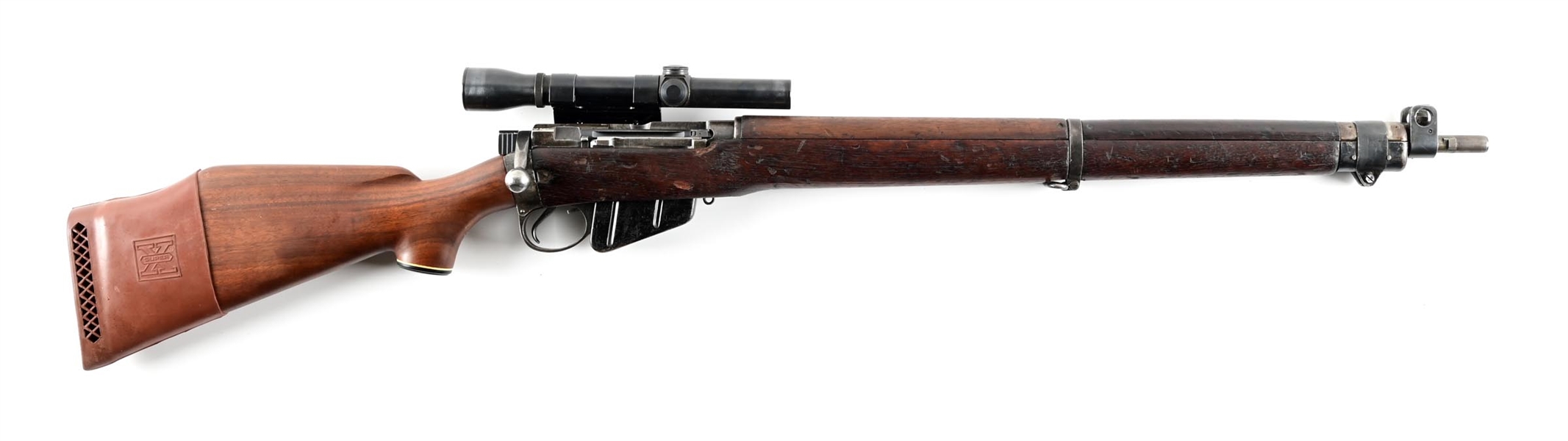 (C) BSA NO. 4 MK 1 BOLT ACTION RIFLE.