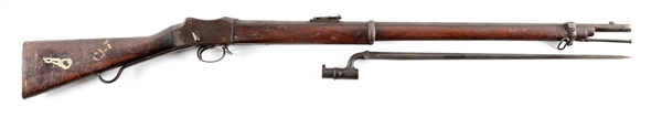 (A) ENFIELD MARK IV MARTINI HENRY SINGLE SHOT RIFLE.