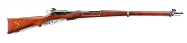 (C) SWISS MODEL 1896/11 SCHMIDT-RUBIN STRAIGHT PULL RIFLE.