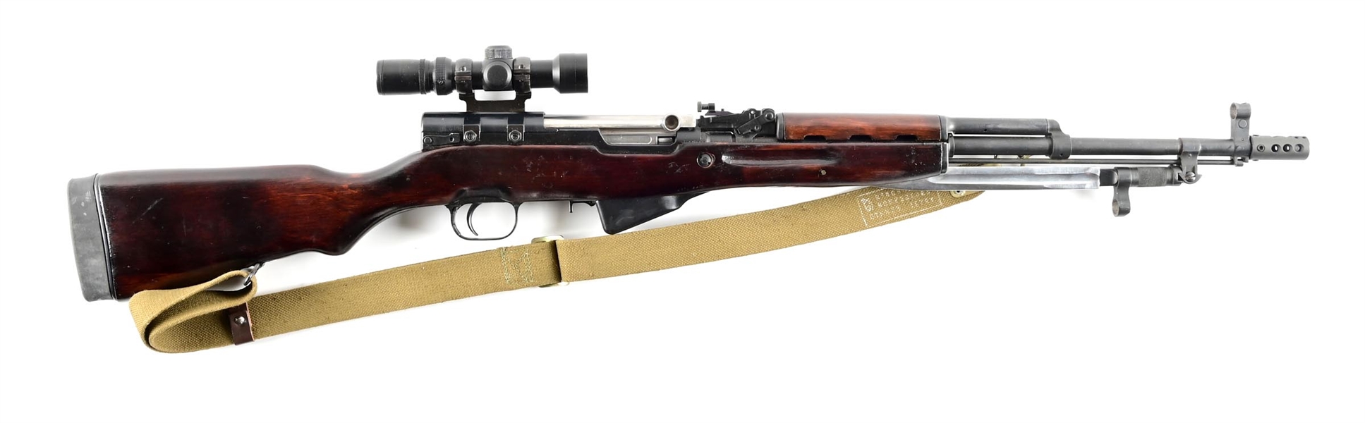 (C) RUSSIAN TULA SKS SEMI AUTOMATIC RIFLE.