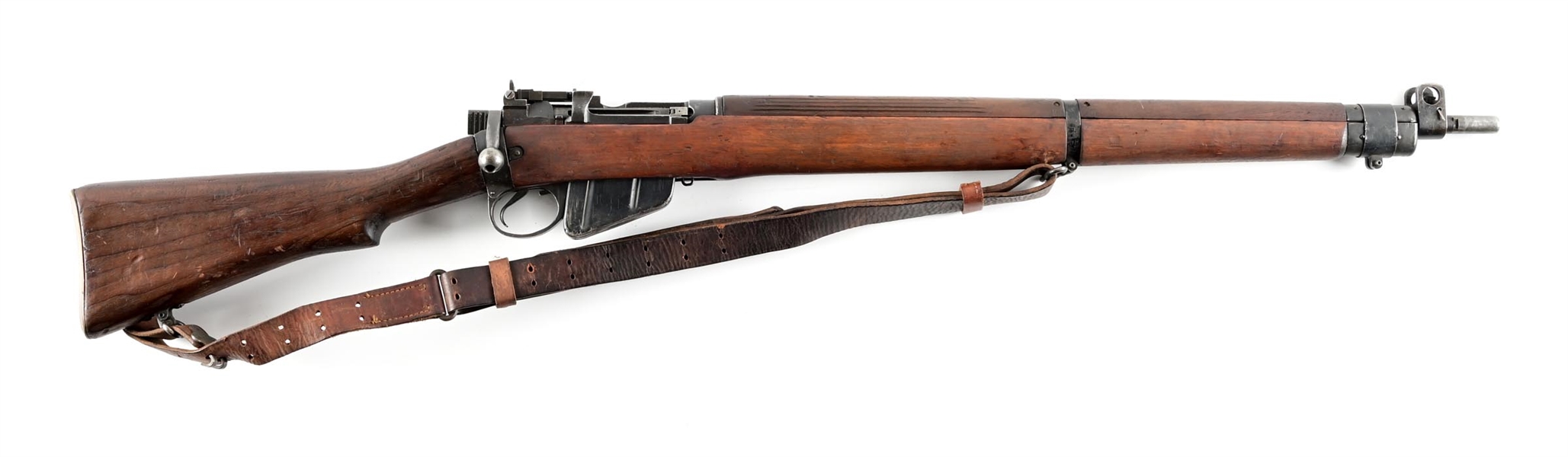 (C) BRITISH ENFIELD NO. 4 MK 1 BOLT ACTION RIFLE.