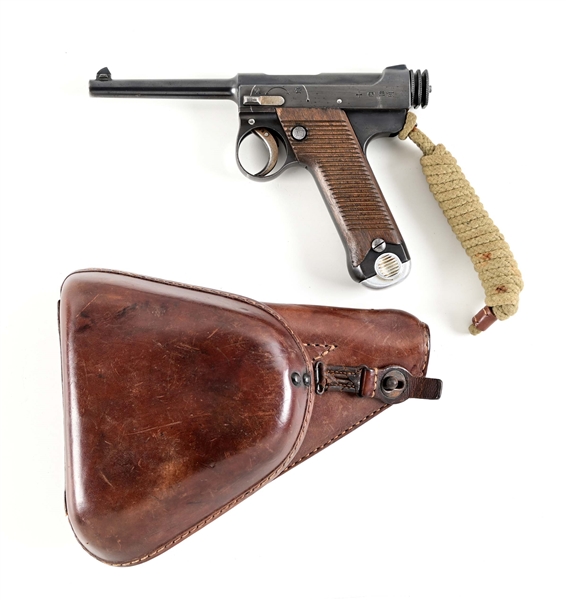 (C) NICE KOKUBUNJI TYPE 14 NAMBU SEMI-AUTOMATIC PISTOL WITH HOLSTER.