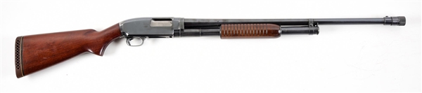 (C) WINCHESTER MODEL 12 SLIDE ACTION SHOTGUN. 