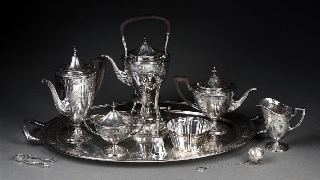 EXQUISITE TIFFANY STERLING SILVER TEA SET