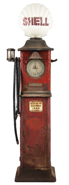 ERIE MODEL #753 CLOCK FACE GAS PUMP.