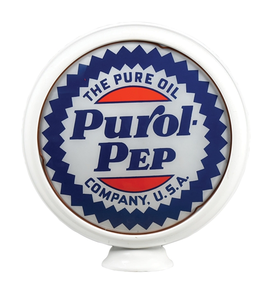 PUROL PEP GASOLINE 15" SINGLE LENS ON METAL HIGH PROFILE BODY. 