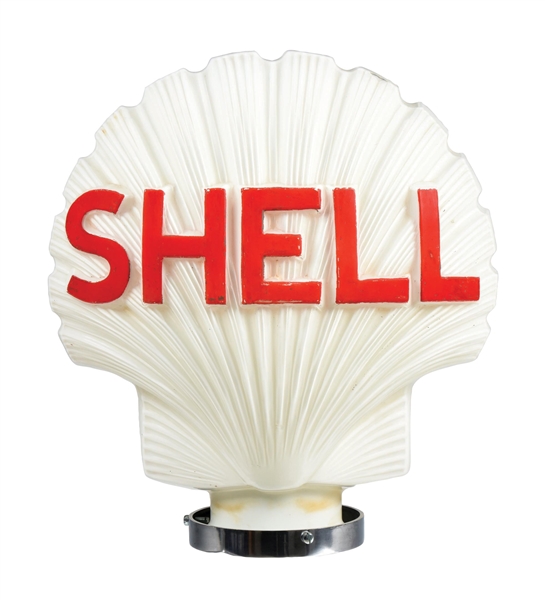 SHELL GASOLINE ONE PIECE CAST GLOBE. 