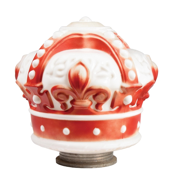 STANDARD RED CROWN GASOLINE ONE PIECE CAST GLASS GLOBE. 