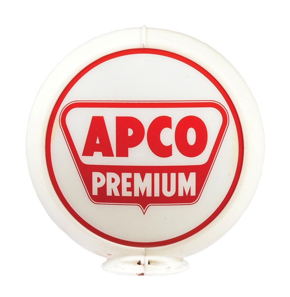 APCO PREMIUM GASOLINE COMPLETE 13.5" GLOBE ON CAPCO BODY. 