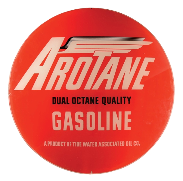 ASSOCIATED AROTANE GASOLINE 15" SINGLE GLOBE LENS. 