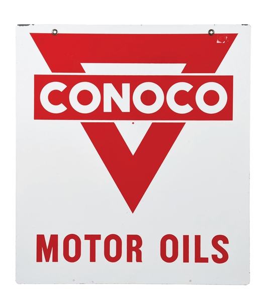 CONOCO MOTOR OILS PORCELAIN SIGN.