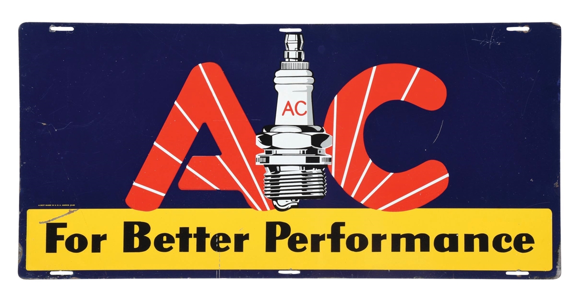 AC FOR BETTER PERFORMANCE TIN SIGN