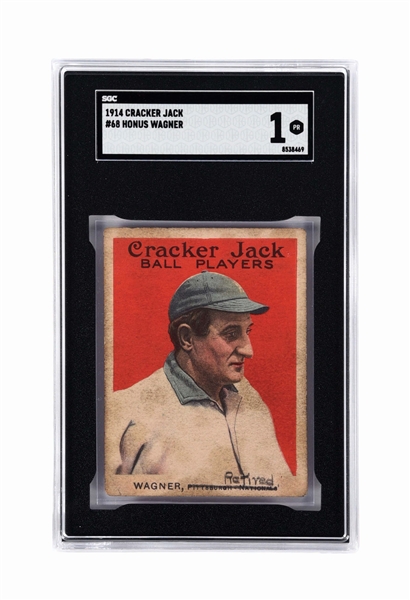 SCARCE 1914 HONUS WAGNER CRACKER JACK BASEBALL CARD