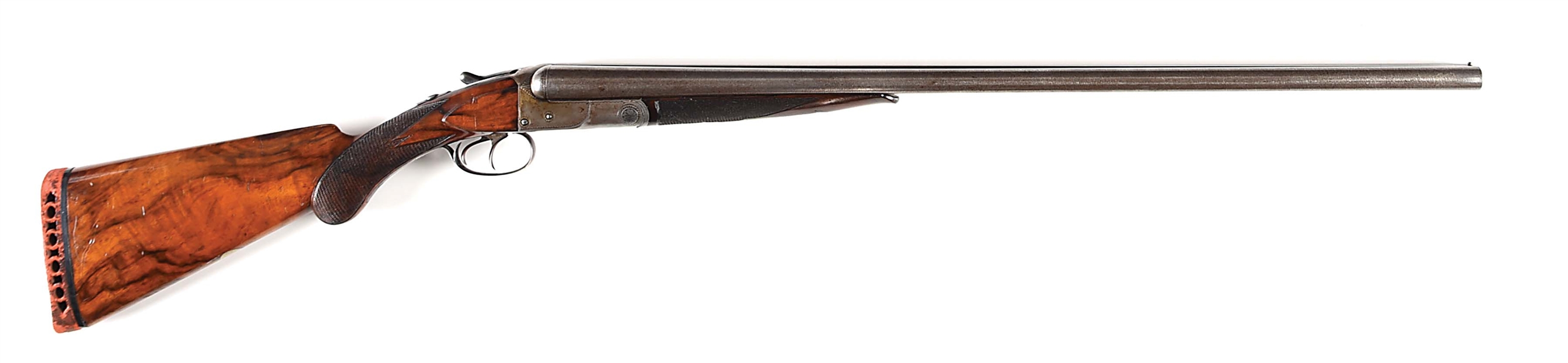 (A) COLT DELUXE MODEL 1883 SIDE BY SIDE 12 GAUGE HAMMERLESS SHOTGUN 