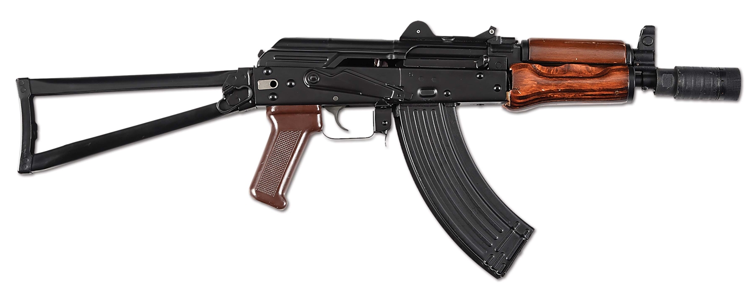 (N) NEAR MINT REGISTERED RECEIVER POLYTECH AKS-223 SIDE-FOLDING METAL STOCK AK-47 MACHINE GUN CONVERTED TO 7.62X39MM (FULLY TRANSFERABLE).