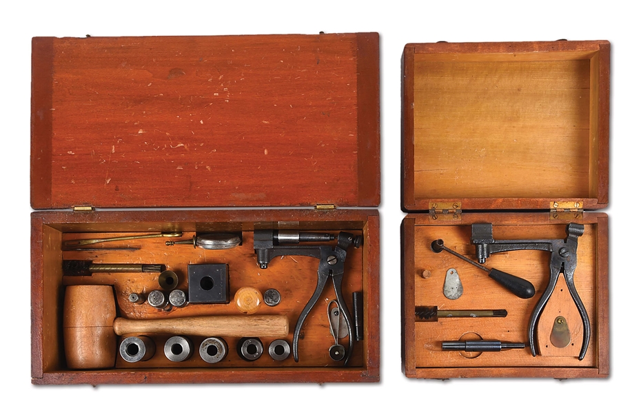 LOT OF 2: FRANKFORD ARSENAL M1883 RELOADING KIT AND DECAPPING & TOOL KIT.