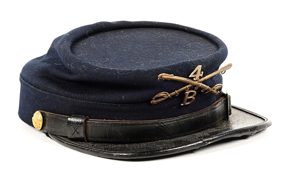 US INDIAN WARS M1872 4TH CAVALRY KEPI.