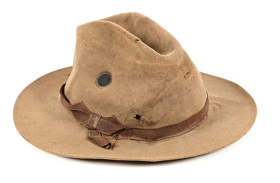 US SPANISH AMERICAN WAR M1899 CAMPAIGN HAT.