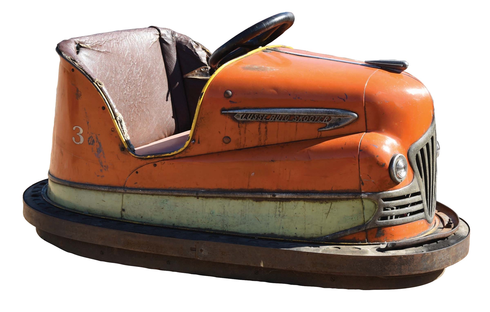 LOOSE AUTO SKOOTER ORANGE NO. 3 BUMPER CAR